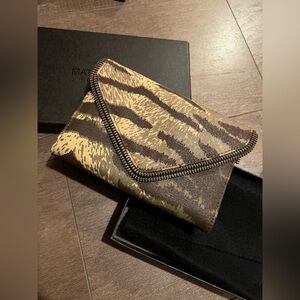 Matt & Nat Animal Print Clutch/ Wallet with Zipper Trim